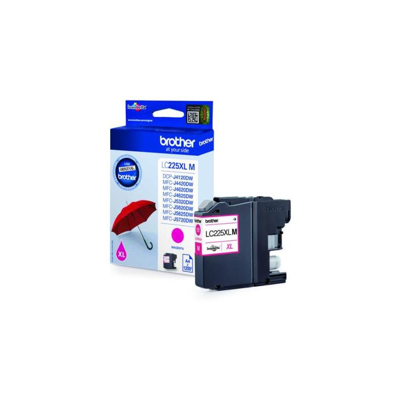 Atramentová náplň Brother LC-225XL pre MFC-J5320DW/J5620DW/J5720DW magenta (1.200 str.)