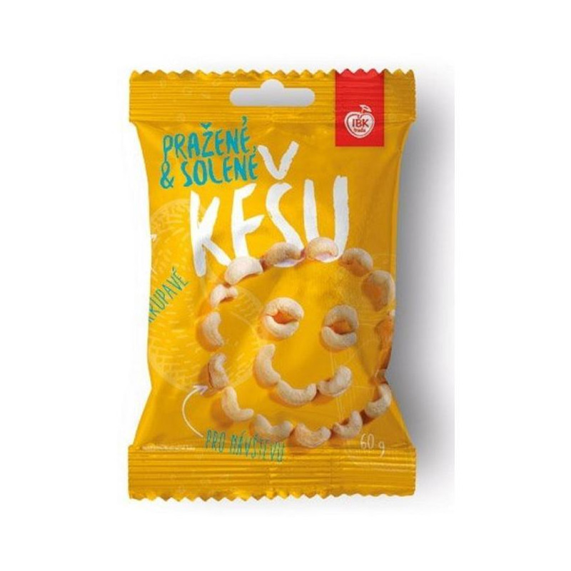 Kešu pražené solené IBK 60 g