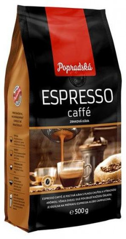 Káva Popradská ESPRESSO caffé zrnková 500 g