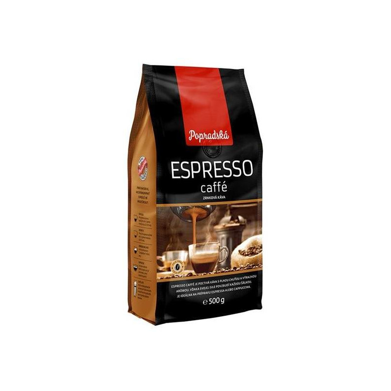 Káva Popradská ESPRESSO caffé zrnková 500 g