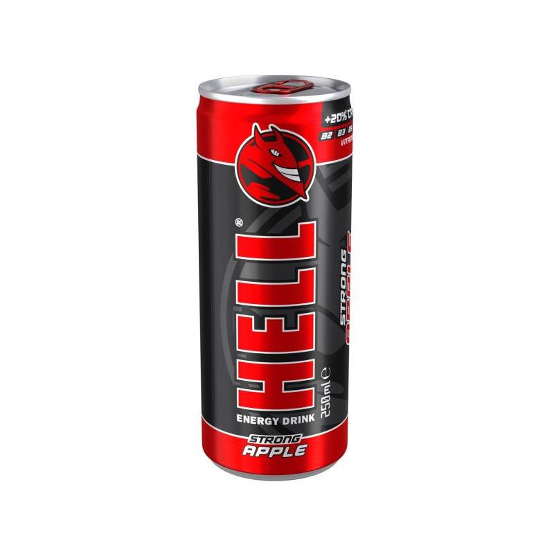 Energetický nápoj Hell Strong Apple 250ml