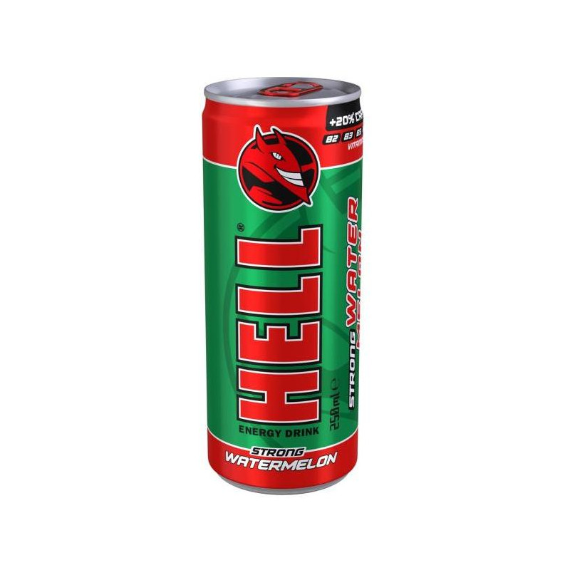 Energetický nápoj Hell Strong Watermelon 250ml