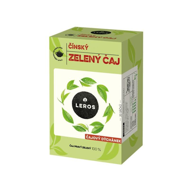 Čaj LEROS zelený Čajová chvíľka zelený čaj čínsky HB 20 x 2 g
