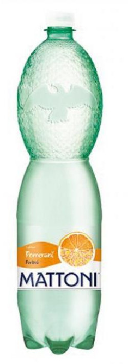 Minerálna voda MATTONI ochutená - pomaranč sýtená 6 x 1,5 ℓ