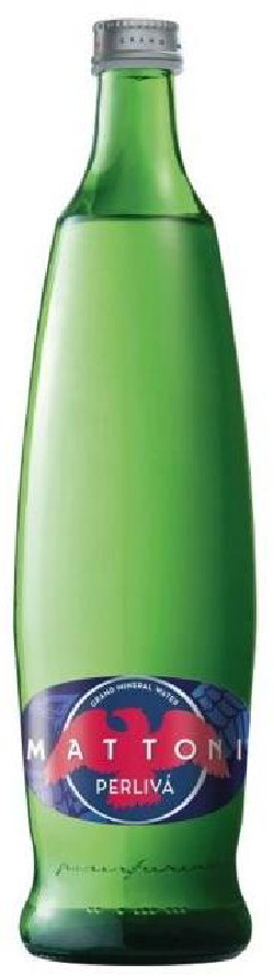 Minerálna voda MATTONI Grand perlivá, 12 x 0,75 ℓ VRATNÉ SKLO