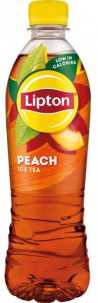 Čierny ľadový čaj Lipton broskyňa 12 x 0,5 ℓ