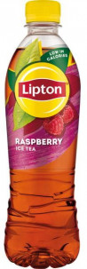 Čierny ľadový čaj Lipton malina 12 x 0,5 ℓ
