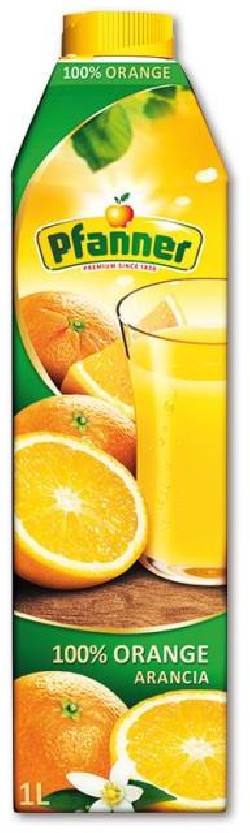 Džús PFANNER Pomaranč 100% 1 ℓ