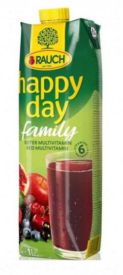 Džús Happy Day Family Multivitamín red fruit 1 ℓ