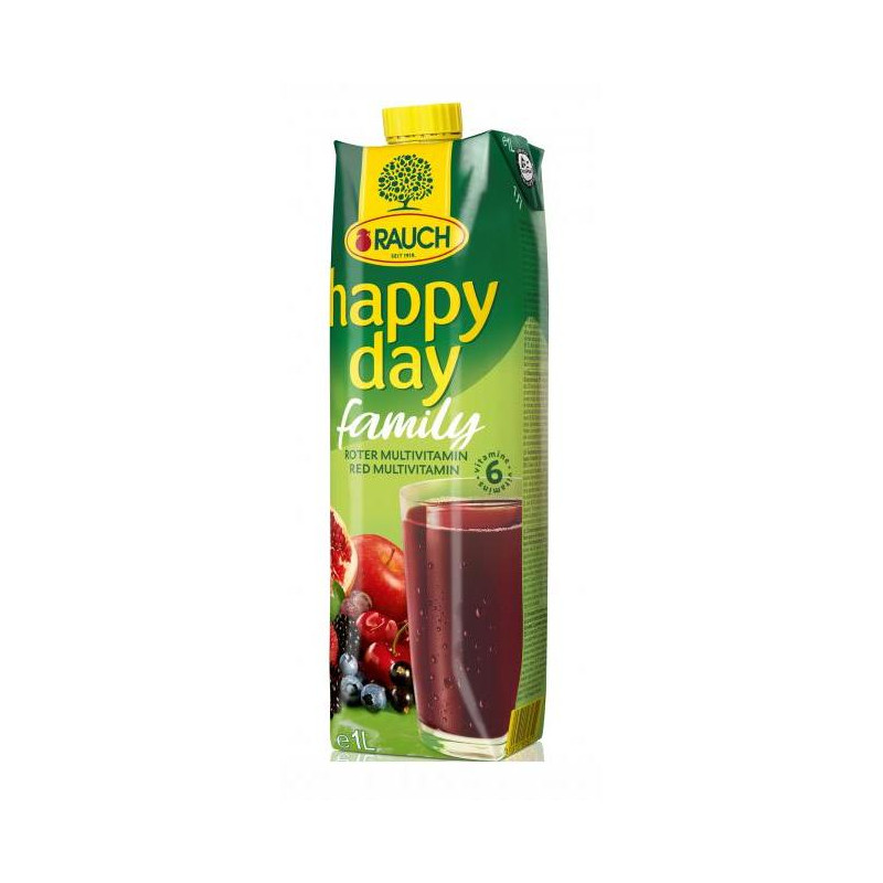 Džús Happy Day Family Multivitamín red fruit 1 ℓ