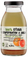 ZDRAVO šťava 100% grapefruitová-jablková 10 x 0,2 ℓ NEVRATNÉ SKLO