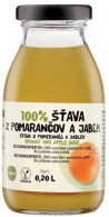 ZDRAVO šťava 100% pomarančovo-jablková 10 x 0,2 ℓ NEVRATNÉ SKLO
