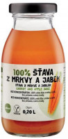 ZDRAVO šťava 100% mrkvovo-jablková 10 x 0,2 ℓ NEVRATNÉ SKLO
