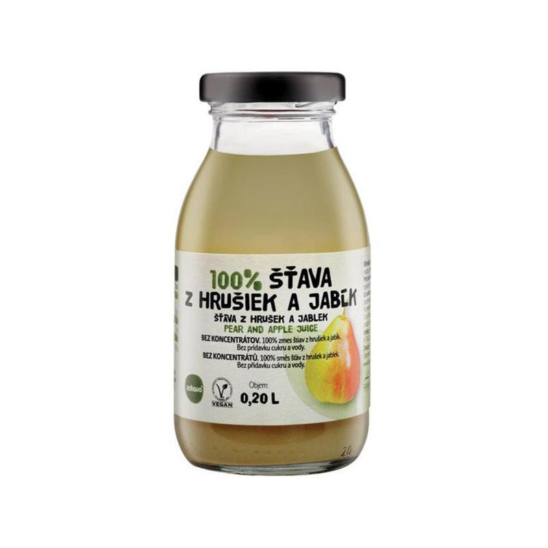 ZDRAVO šťava 100% hruškovo-jablková 10 x 0,2 ℓ NEVRATNÉ SKLO