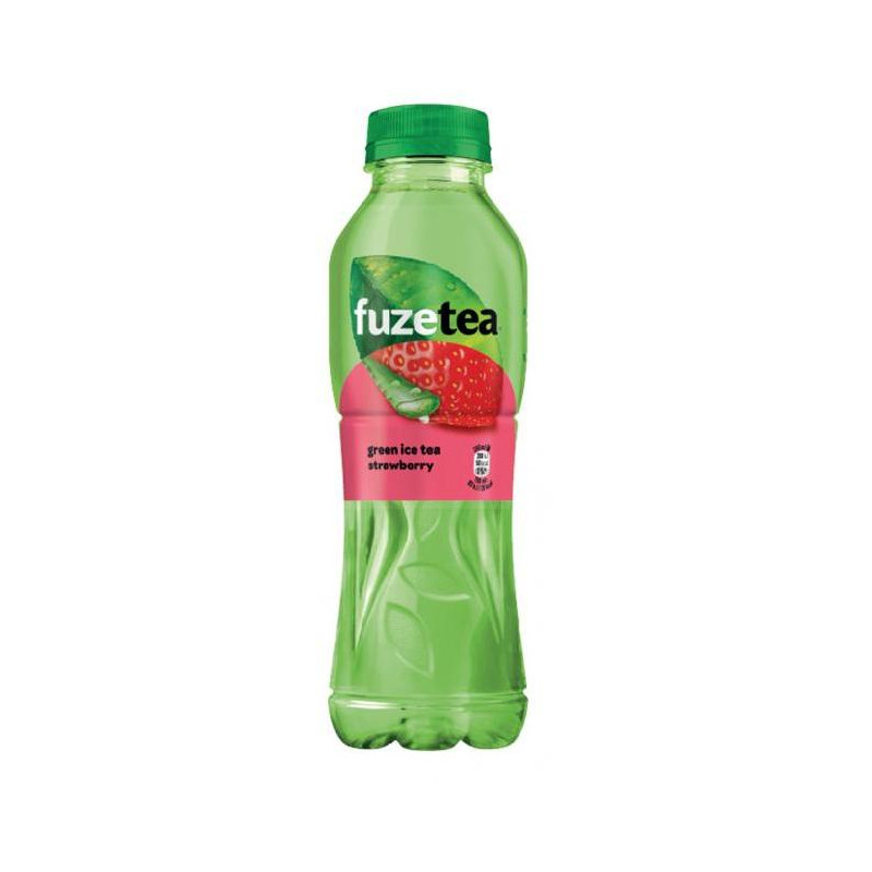 Zelený ľadový čaj FUZETEA Aloe vera a jahoda 12 x 0,5 ℓ