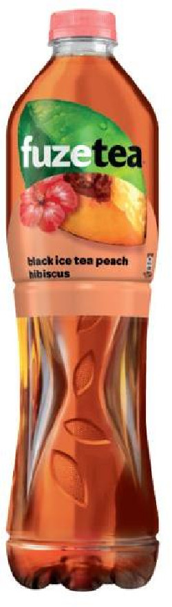 Čierny ľadový čaj FUZETEA Broskyňa a ibištek 6 x 1,5 ℓ