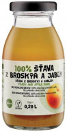 ZDRAVO šťava 100% broskyňovo-jablková 10 x 0,2 ℓ NEVRATNÉ SKLO