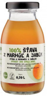 ZDRAVO šťava 100% marhuľovo-jablková 10 x 0,2 ℓ NEVRATNÉ SKLO