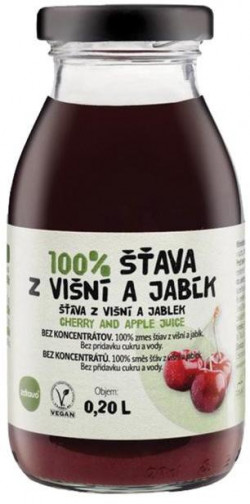 ZDRAVO šťava 100% višnovo-jablková 10 x 0,2 ℓ NEVRATNÉ SKLO