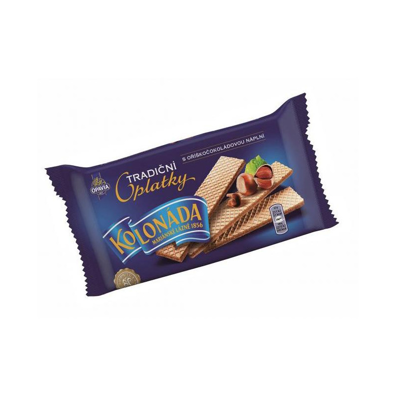 Oblátky Kolonáda Premium - oriešková čokoláda 140 g