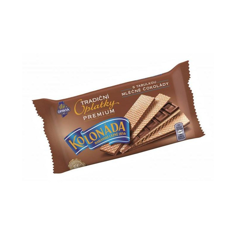 Oblátky Kolonáda Premium - mliečna čokoláda 92 g