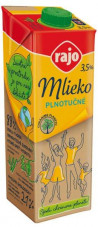 Trvanlivé mlieko RAJO plnotučné 3,5% 1 ℓ