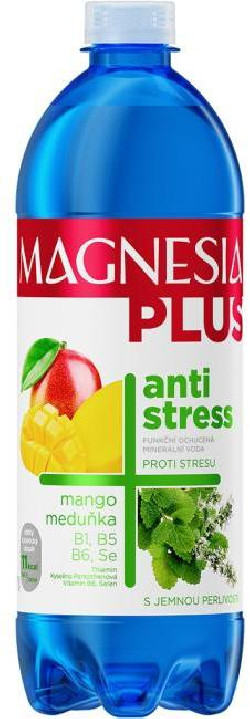 Minerálna voda MAGNESIA Plus Antistress mango, medovka 6 x 0,7 ℓ