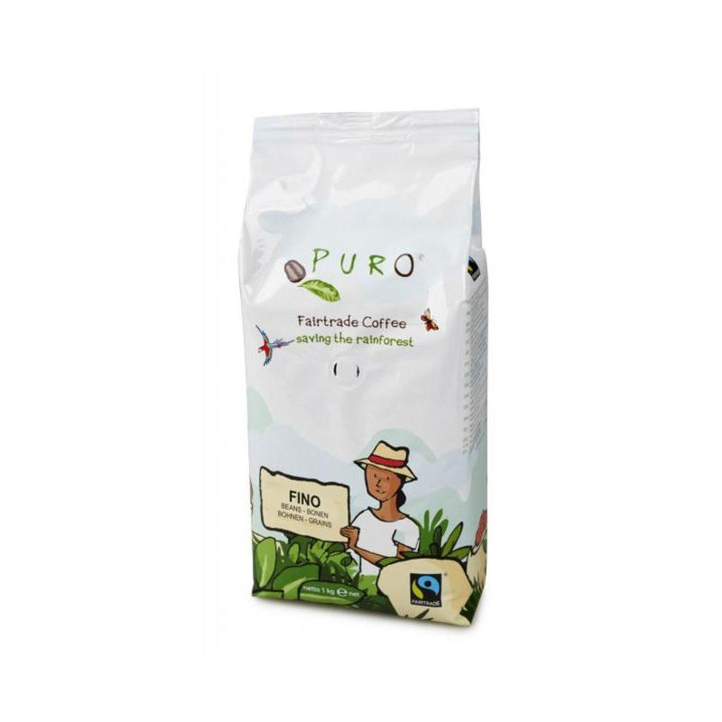 Káva Fairtrade Puro Fino zrnková 1 kg