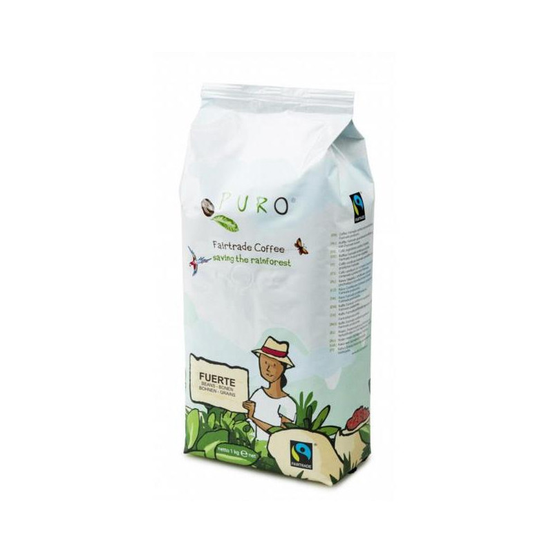 Káva Fairtrade Puro Fuerte zrnková 1 kg