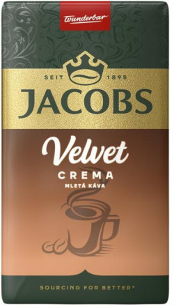 Káva Jacobs Velvet Crema mletá 250g