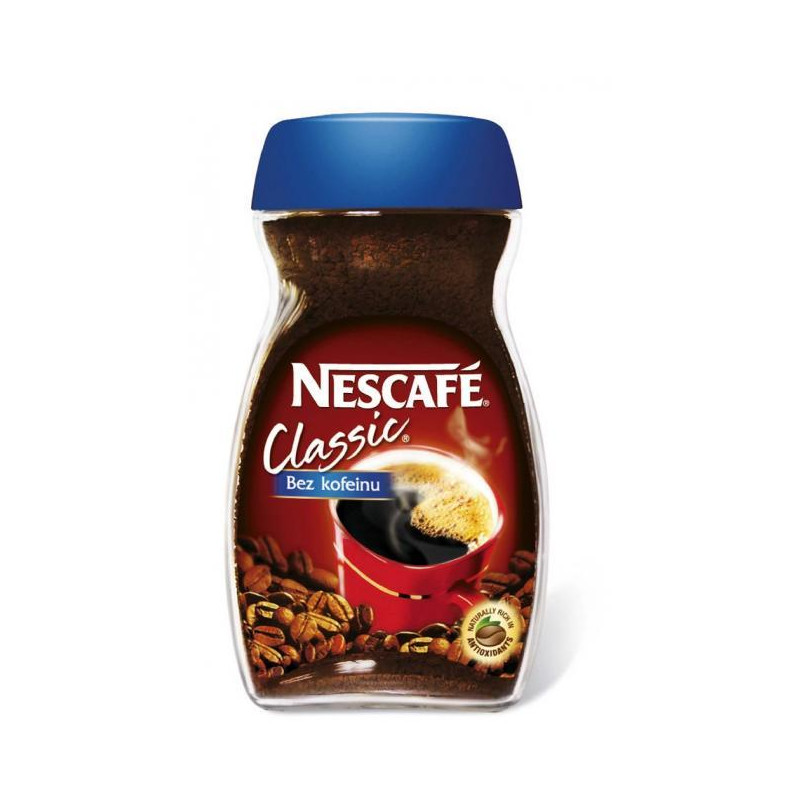 Káva NESCAFÉ CLASSIC bez kofeínu instantná 100 g