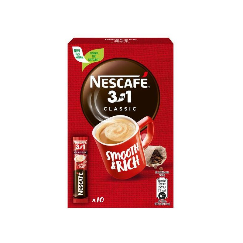 Káva NESCAFÉ Classic 3v1 instantná 10 x 16,5 g