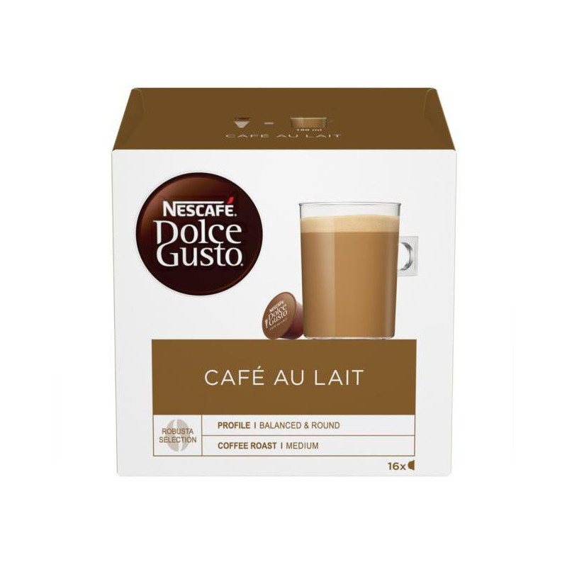 Kávové kapsule DOLCE GUSTO Café Au Lait (16 ks)