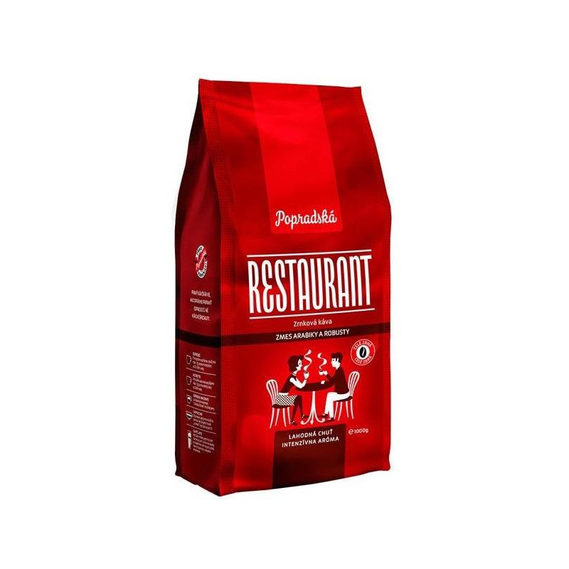 Káva popradská RESTAURANT zrnková 1 kg BOP