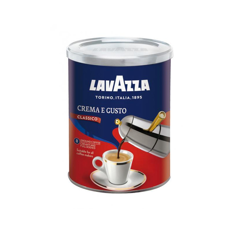Káva LAVAZZA Crema e Gusto mletá 250 g v dóze
