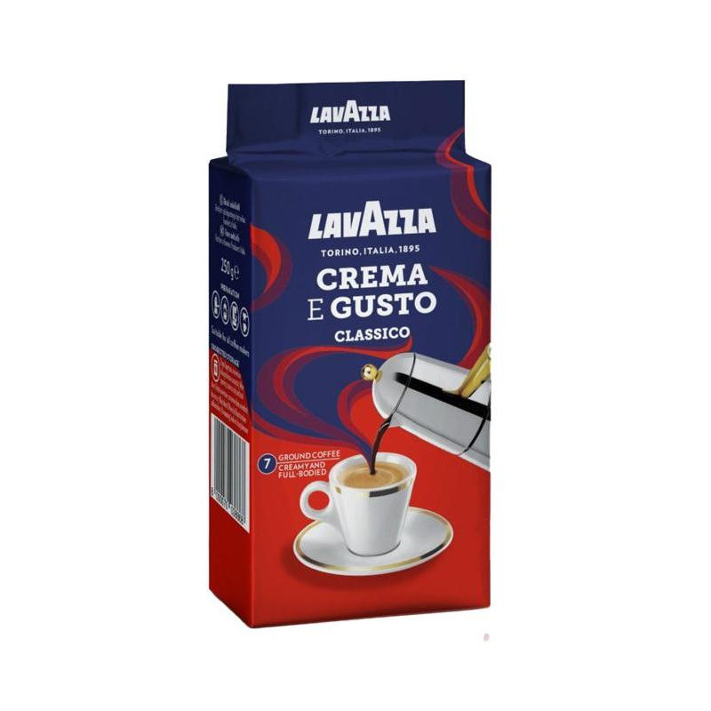 Káva LAVAZZA Crema e Gusto mletá 250 g vákuovo balená