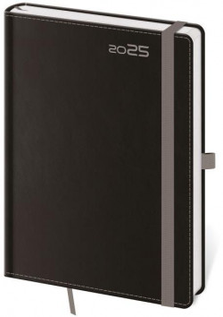 Diár DOUBLE BLACK týždenný A5 14,3x20,5cm 2025
