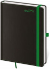 Diár BLACK GREEN týždenný B6 12x16,5cm 2025