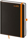 Diár BLACK ORANGE týždenný B6 12x16,5cm 2025