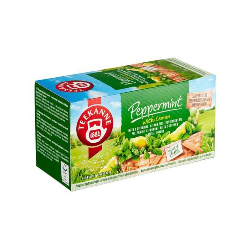 Čaj TEEKANNE bylinný Mäta s citrónom HB 20 x 1,5 g