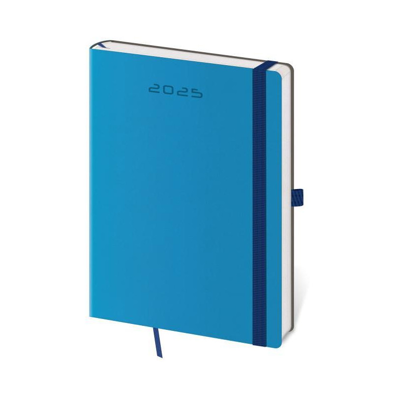 Diár Flexies denný A5 14,3x20,5cm modrý 2025