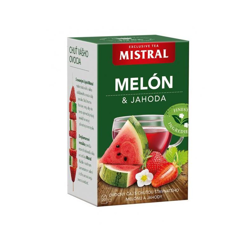 Čaj MISTRAL ovocný melón jahoda HB 40 g