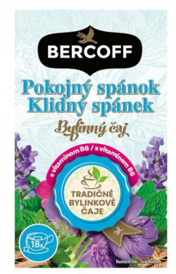 Čaj Bercoff Klember bylinný Pokojný spánok s vitamínom B6 HB 30 g