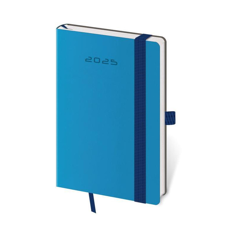 Diár Flexies týždenný vreckový 9x14cm modrý 2025