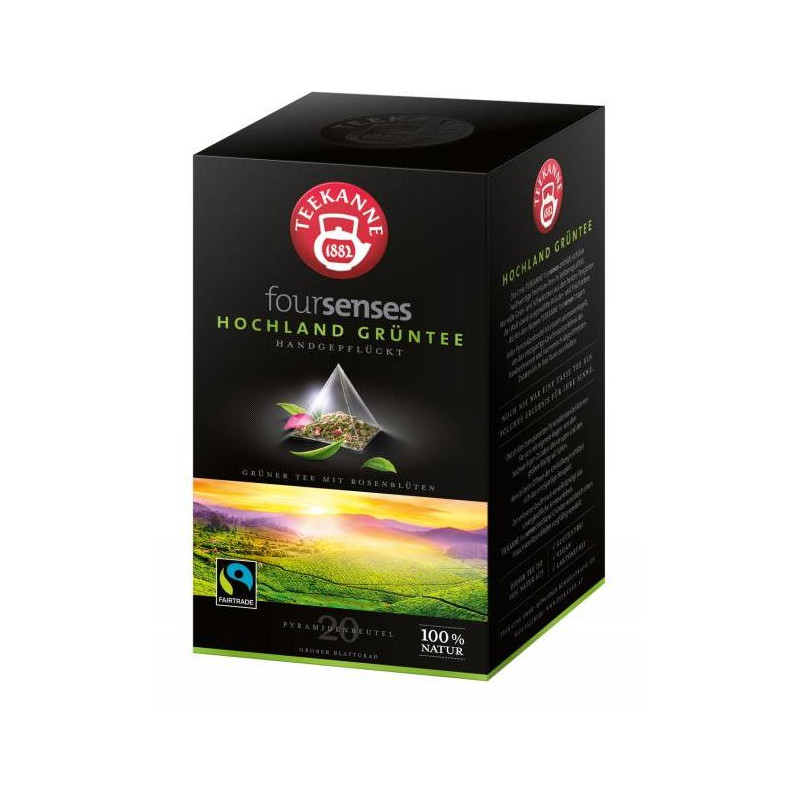 Čaj TEEKANNE FOURSENSES Hochland Grüntee Fairtrade 40 g