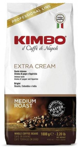 Káva KIMBO Espresso Bar Extra Cream, zrnková 1 kg