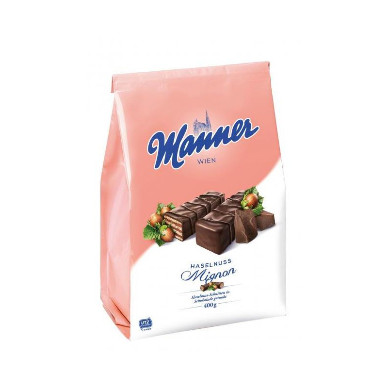 Oblátky Manner Mignon lieskovoorieškové 400 g