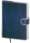 Diár Flip denný A5 14,3x20,5cm - modro/biely 2025