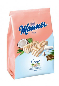 Oblátky Manner s kokosovým krémom 400 g