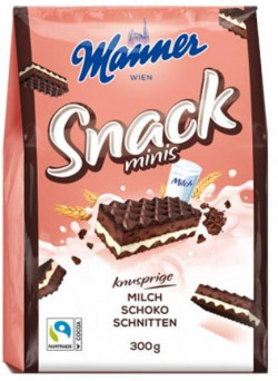 Oblátky Manner Snack Minis čokoládové 300 g